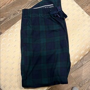 Nautica Navy and Green Plaid Lounge Pants